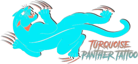 Turquoise Panther Tattoo